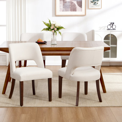 Upholstered Solid Wood Dining Side Chair by Corrigan Studio