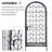 35 Bottle Wrought Iron Wine Rack Cabinet with Lock - Black