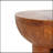 Iris Outdoor Patio Three-Legged MGO Wood-Grain Round Side Table, Weather-Resistant And Eco-Friendly