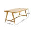 Ensemble de table de pique-nique contemporain en bois d'acacia durable