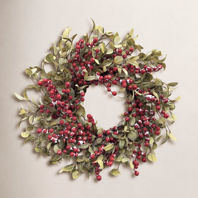 24" Handcrafted Eucalyptus Thanksgiving Wreath