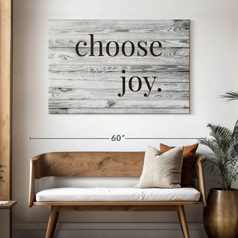 Choose Joy Typography, 32" H x 48" W