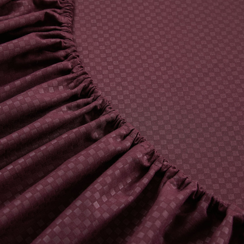  Microfiber Plain Weave / Muslin Sheet Set, Full Sheet Set + 1 Fitted Sheet + 4 Pillowcases, Wine
