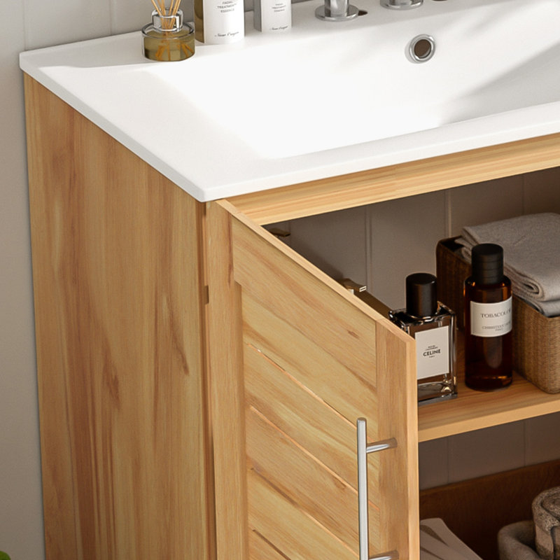 Meuble-lavabo simple 30 po avec lavabo en céramique