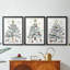 Christmas Holiday Art CECX - reproduction sur mesure encadrée de qualité supérieure - 3 pièces-1729278312-1729278314