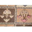 Tapis multicolore en laine noué à la main de 3 pi 11 po x 8 pi 5 po One-of-a-Kind