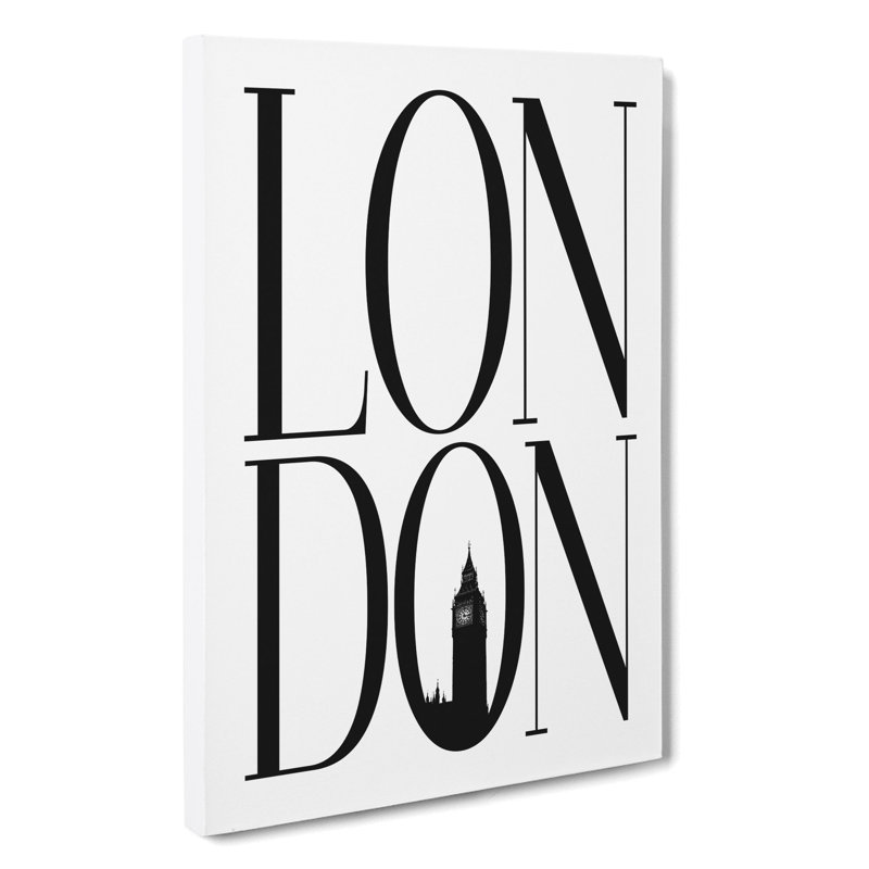 London V2 - Wrapped Canvas, 50cm H x 35cm W x 3cm D