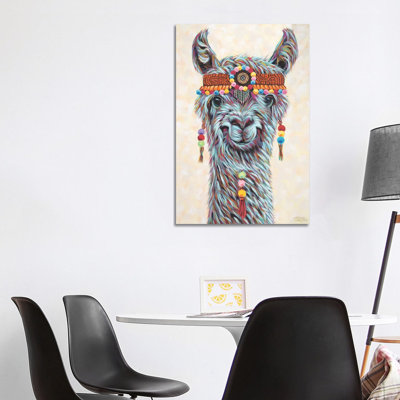 «Hippie Llama I» par Carolee Vitaletti - impression