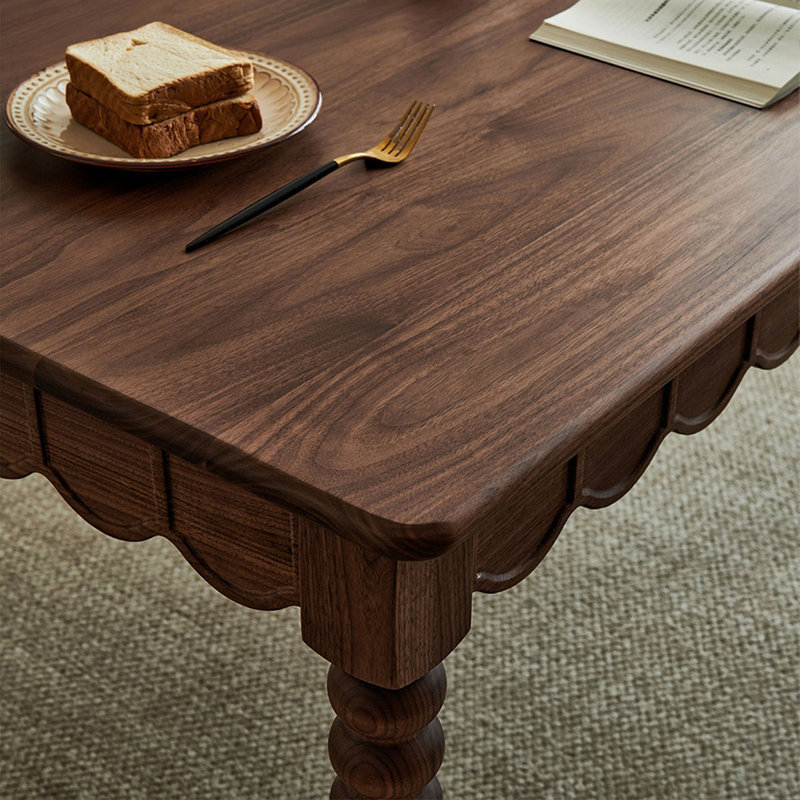 Durable table set of solid wood, 7