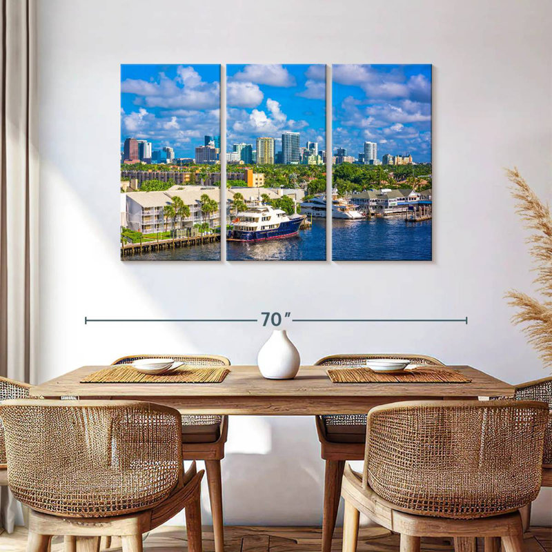 Gillard Fort Lauderdale Waterfront, H 36 po x l 57 po