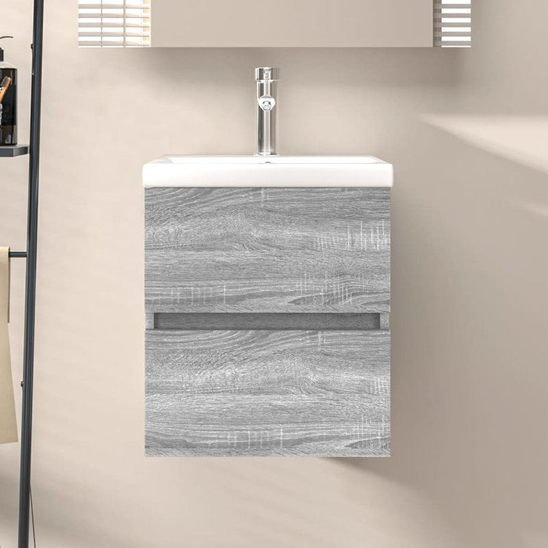 Cunigan Bathroom Cabinet, Grey Sonoma