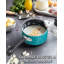 Casserole antiadhésive Cook N Home, casserole 2 pintes avec couvercle en verre, petite casserole multiusage antiadhésive, casserole en aluminium au chocolat au lait avec poignée Stay-Cool, turquoise-112456137-112456139