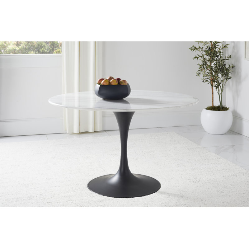 Austri Round Solid Wood Base Dining Table