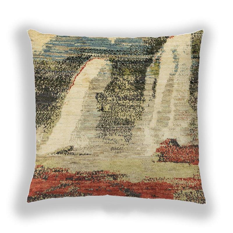 Coussin décoratif abstrait 2564, Microsuède