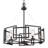 Newlin 5 - Light Steel Dimmable Drum Chandelier-732996593