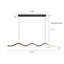 High-End Wavy Linear Dining Room Pendant Light, Modern Minimalist Adjustable Hanging Wire LED Lamp for Kitchen Island & Dining Table-129447952