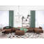 Finnegan 6 Seater Faux Leather Sofa Bed-1740081103
