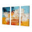 «Southern Sens sensibilité», bleu, jaune, orange, ensemble d'art mural abstrait-2113631949-2113631942