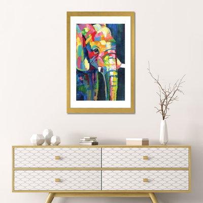 «Vibrant Elephant» par Nan - impression