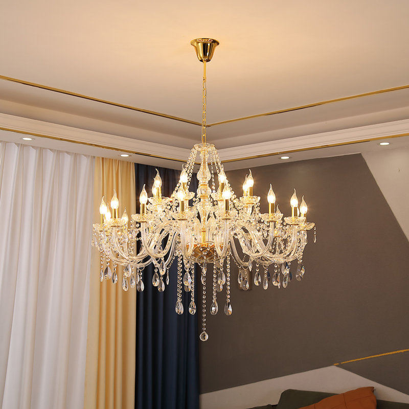 Ankeny Crystal Chandelier, 60cm H x 110cm W x 110cm D