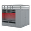 Loft Bed With Drawers, Shelves And Light-2104987560