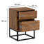 38cm W Metal Bedside Table