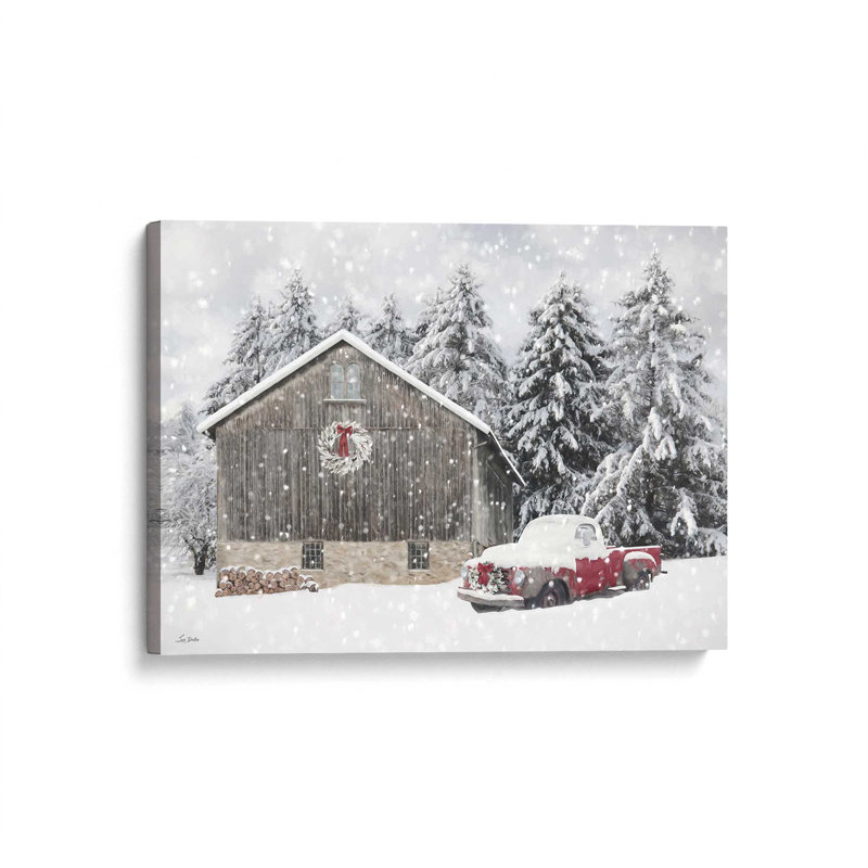 «Christmas in the Pines» par Lori Deiter, reproduction d'art, L 24 po x H 18 po, Ne s’applique pas, Toile tendue
