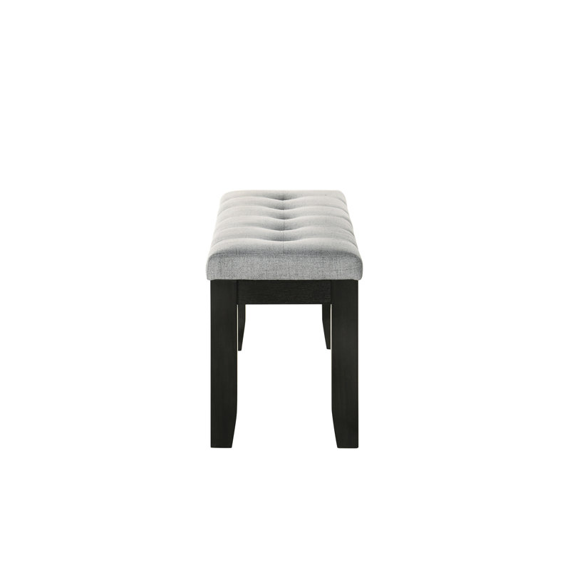 Banc rembourré gris Alvarenga