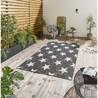 Neri area rug Machine Woven Rectangle Black/White