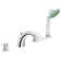 Double Handle Deck Mounted Roman Tub Faucet Trim with Hand Shower and DreamSpray Technology