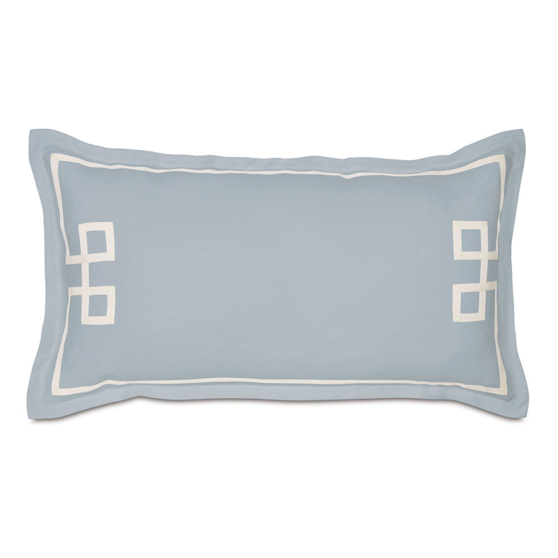 Resort Linen Program Breeze Indigo/Breeze Black Linen Piece Sham, King, Breeze Sky