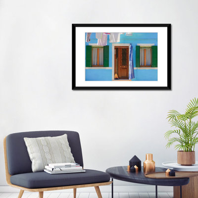 " Burano, Italy, Blue House " Print