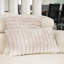 Raya Striped Faux Fur Reversible Lumbar Pillow (Set of 2)-787587380