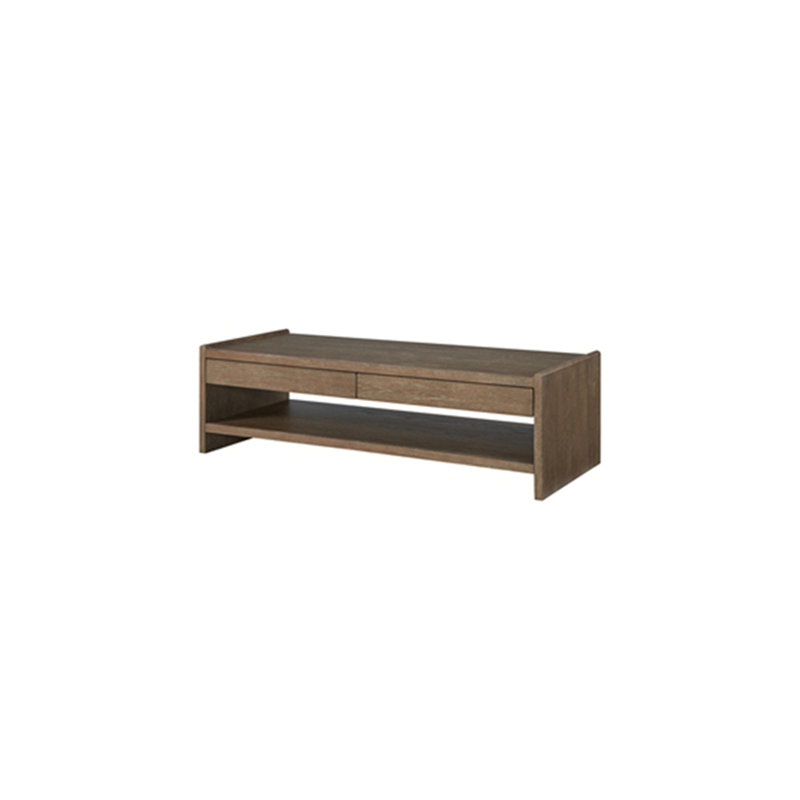 Table basse à 2 tiroirs en bois