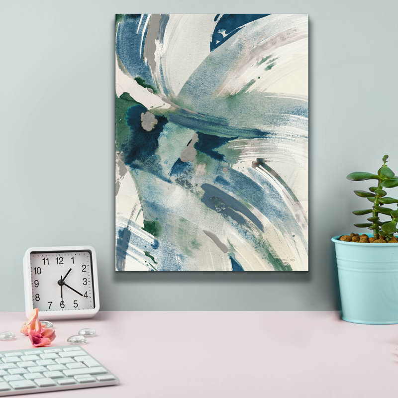 'Spontaneous 1 Sapphire' by Danhui Nai Canvas Wall Art, 16'' H x 12'' W