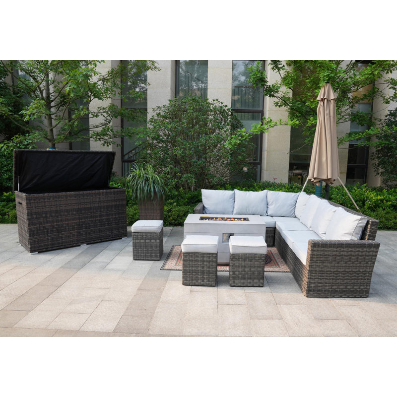 8 - Person Patio Conversation Set with Cushions