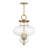 Lakresha 3-Light Pendant in Warm Brass