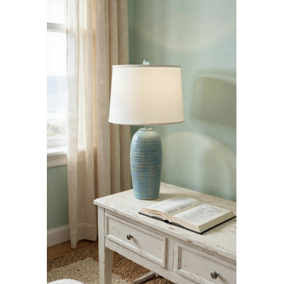 Distressed Beachside Tall Indented Ginger Jar