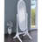 Dunne White Cheval Mirror