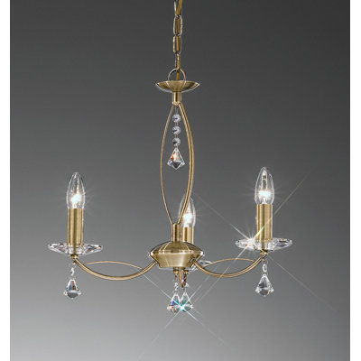 3 - Light Candle Style Chandelier