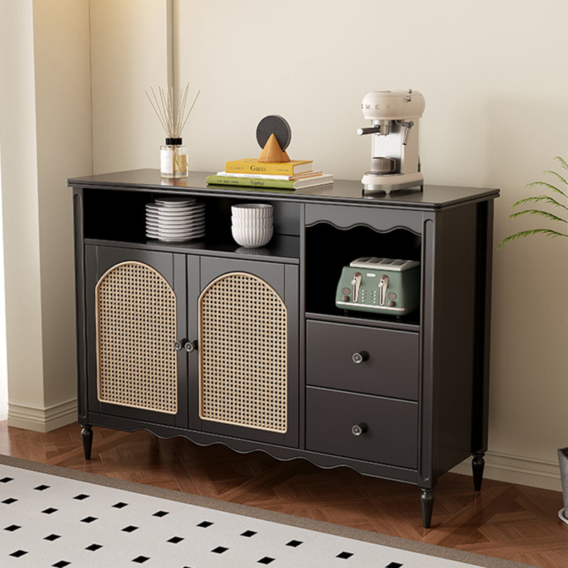Buffet haut de gamme rétro de style français, Noir