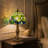 Peacock Stained Glass Table Lamp