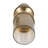 Pillar Holder with Sculptural Aluminum Body, Marble and Stone Base, Textured Glass Top, Glam Luxe Style, Contemporary Accent in Sleek Metal Design for Elegant Modern Decorative Display-89117356