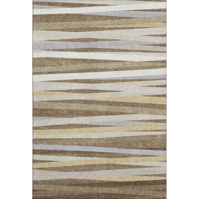 Premium Machine Washable Natoma AMF997 Stripes Rug