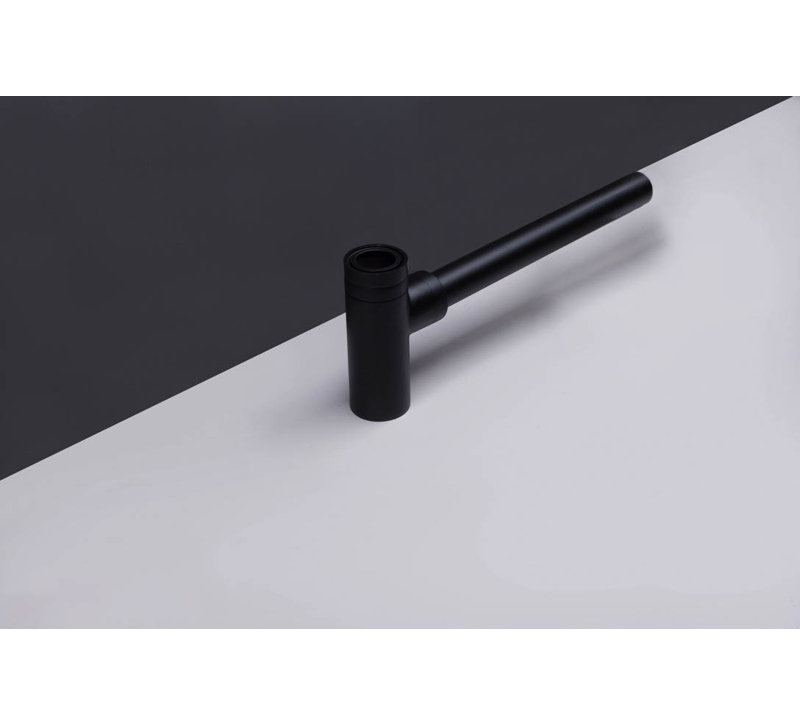 Design Siphon Black Round 1"1/4, Black