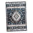 Jena 6X9 Large Area Rug, Persian Geometric Design, Modern Retro Black Blue-123764807