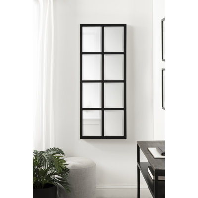 Lamel Panel Window Wall Mirror