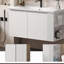 Meuble-lavabo mural avec lavabo en céramique