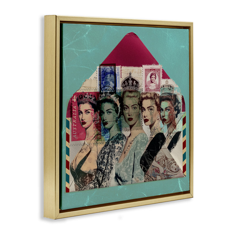 Cadre flottant rétro de la collection Queens Vintage, design par Annabelle Hall, H 18 po x l 18 po