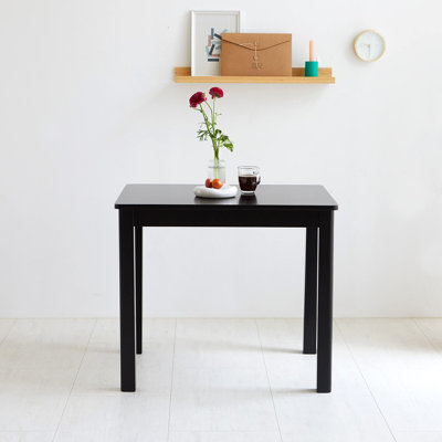 33.5" Cabin Style Modern Farmhouse Rectangular Solid Wood Dining Table